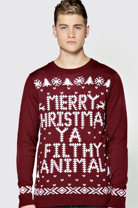 Merry Christmas Ya Filthy Animal Jumper